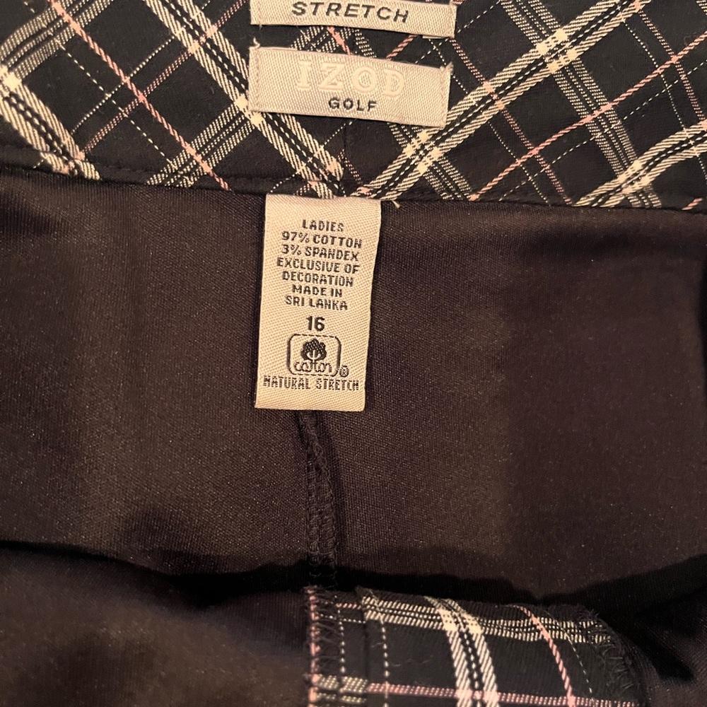 Ladies IZOD golf skirt and matching shirt
